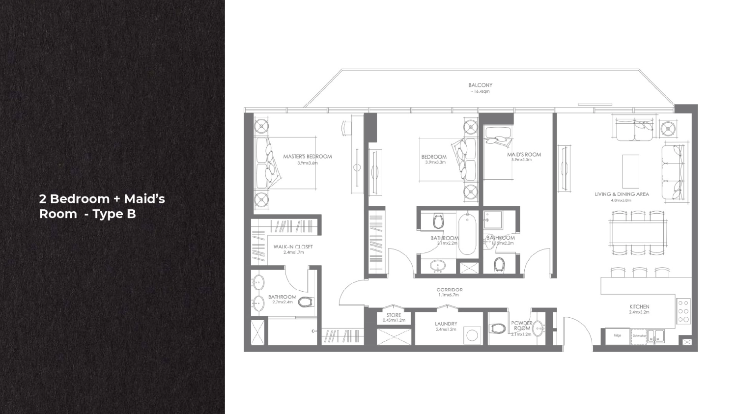 2 BR - Type B